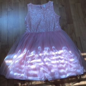 Cherokee light pink with sequence on the top